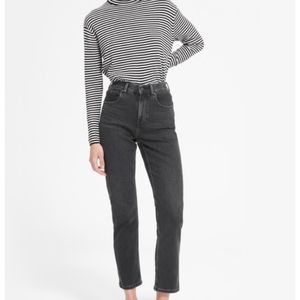 Everlane slim straight leg black jeans